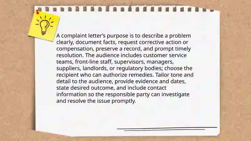 How to write complaint letter 3
