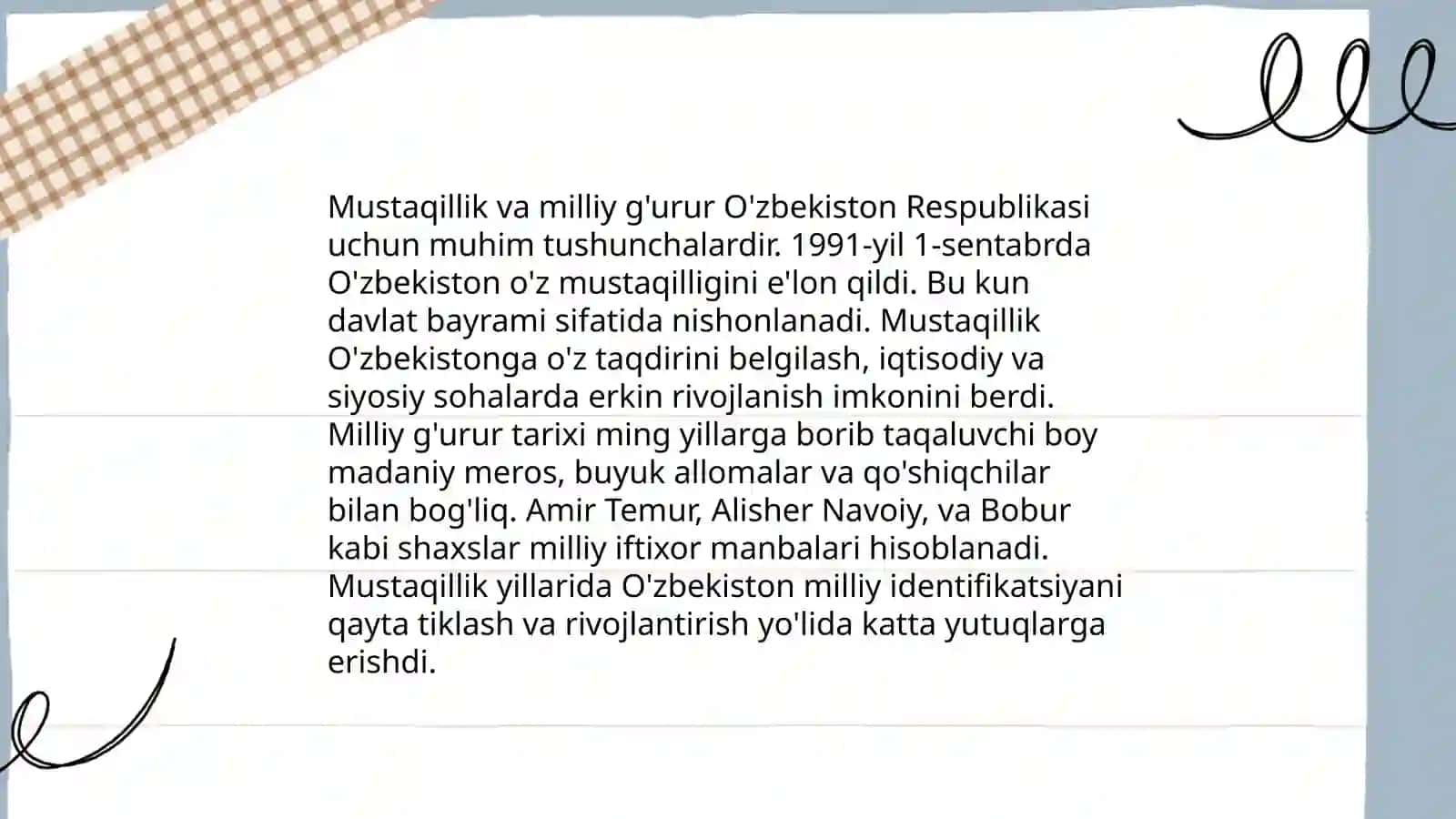 Oʻzbekiston xalqi – Vatanimiz faxri 3