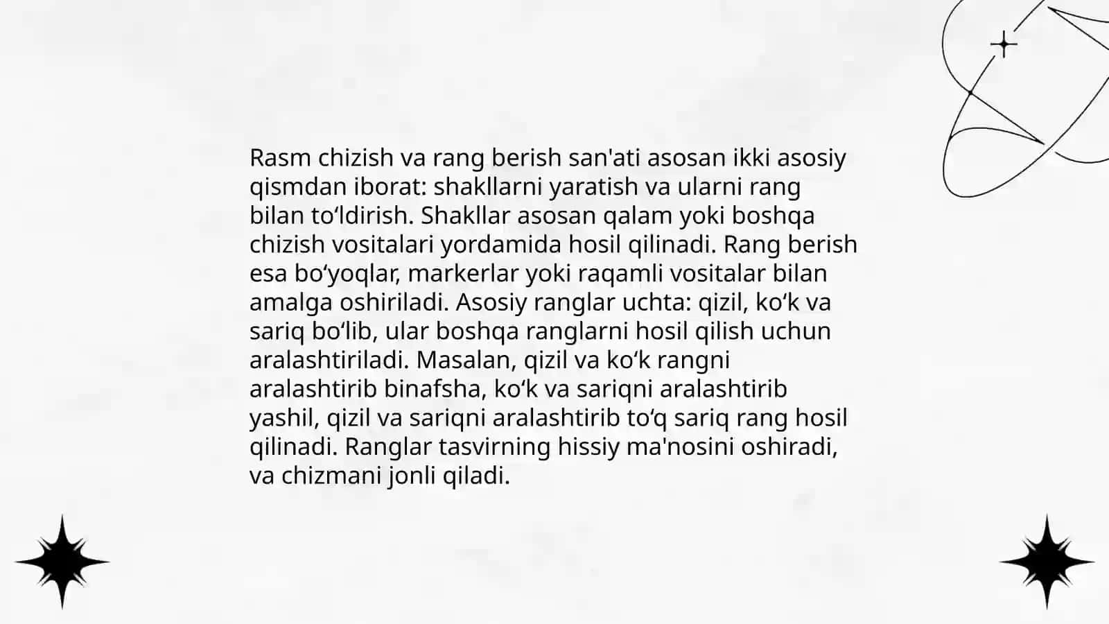 Rasm chizish va rang berish 3