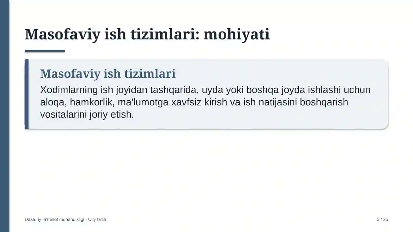 Ekologik ekspertiza tashkilotlarida masofaviy ish tizimlarini joriy etish 3