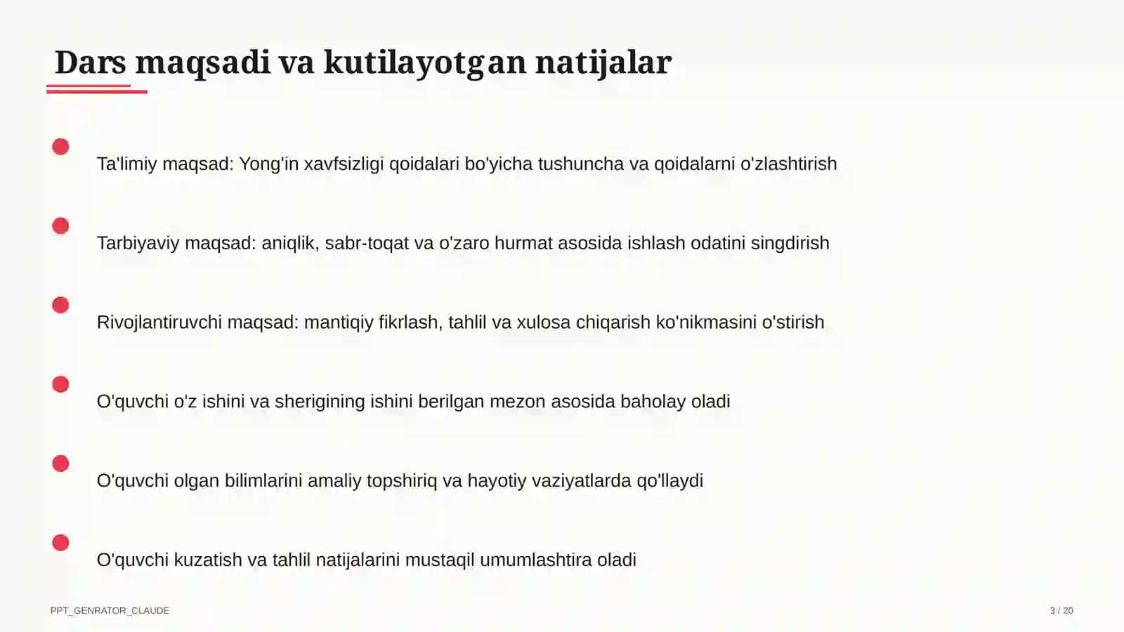 Yong'in xavfsizligi qoidalari 3