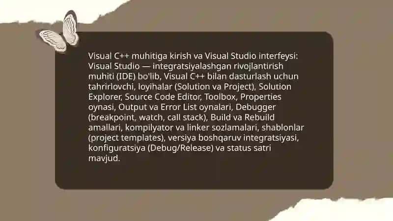 Visual C++ muhitida dasturlash 3