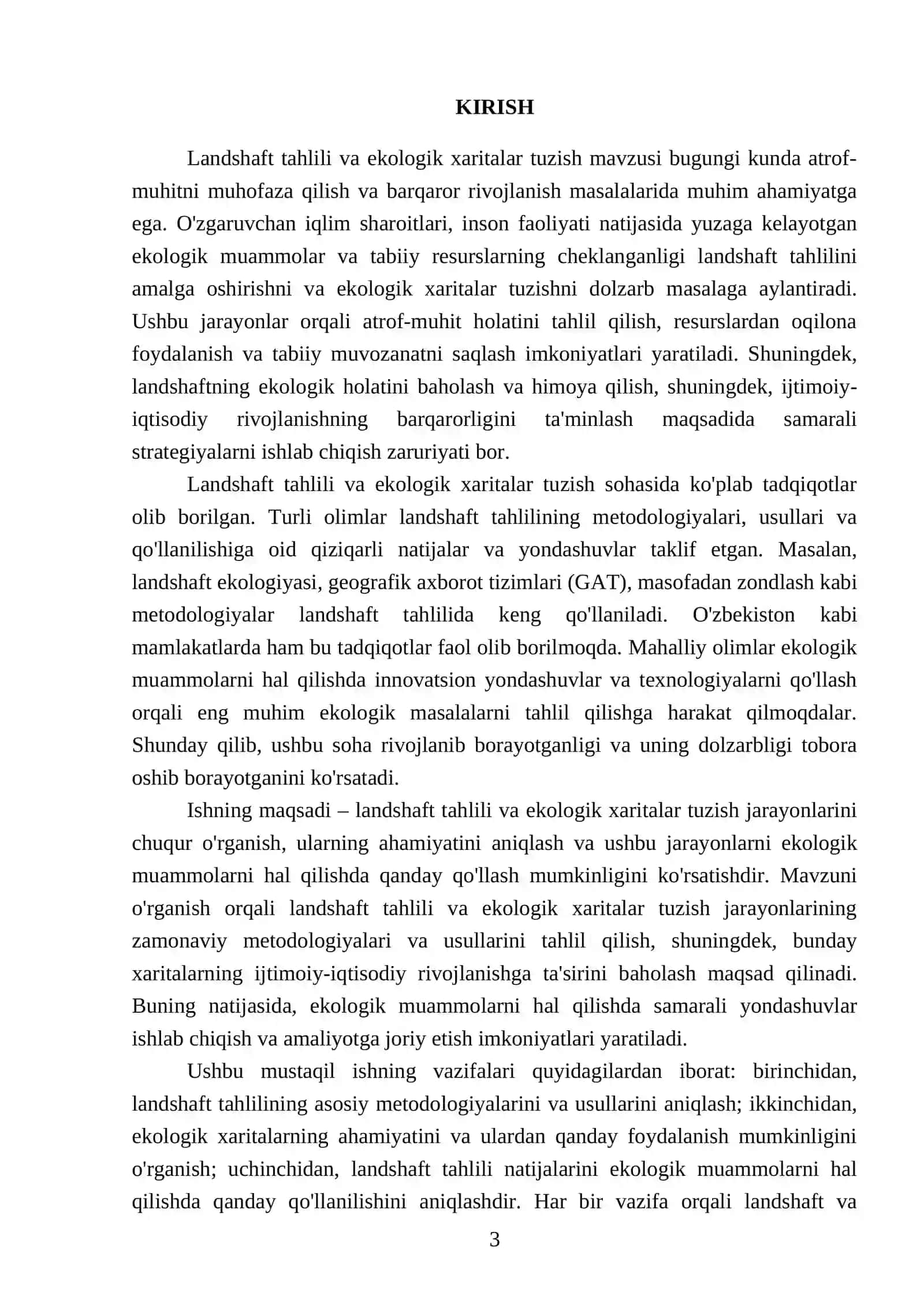 Landshaft tahlili va ekologik xaritalar tuzish 3