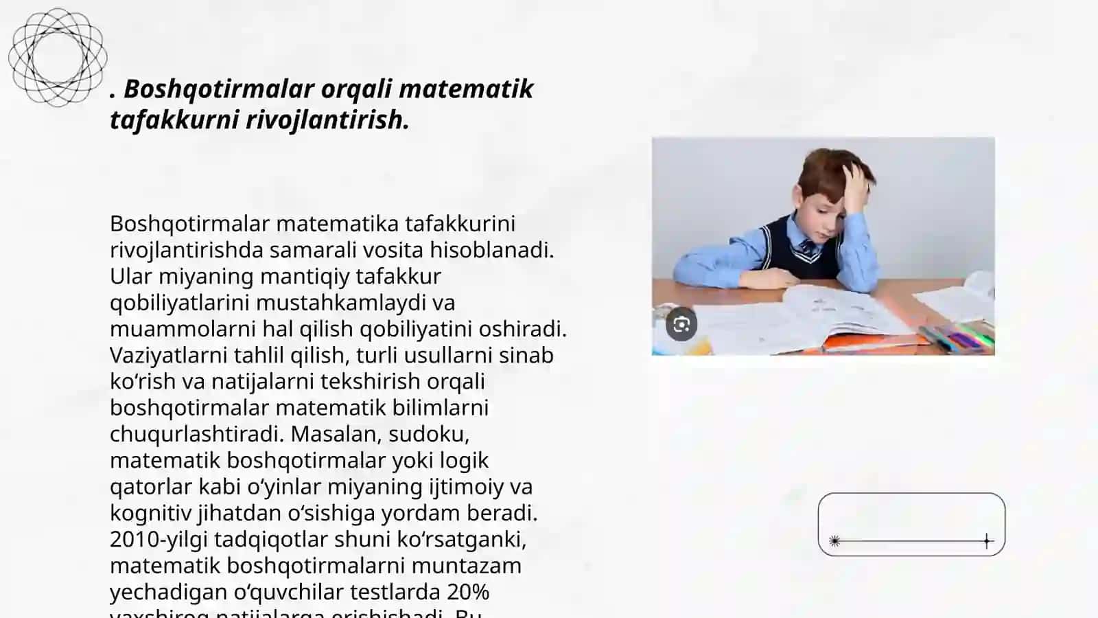Boshqotirmalarning ahamiyati matematik darslarida 3