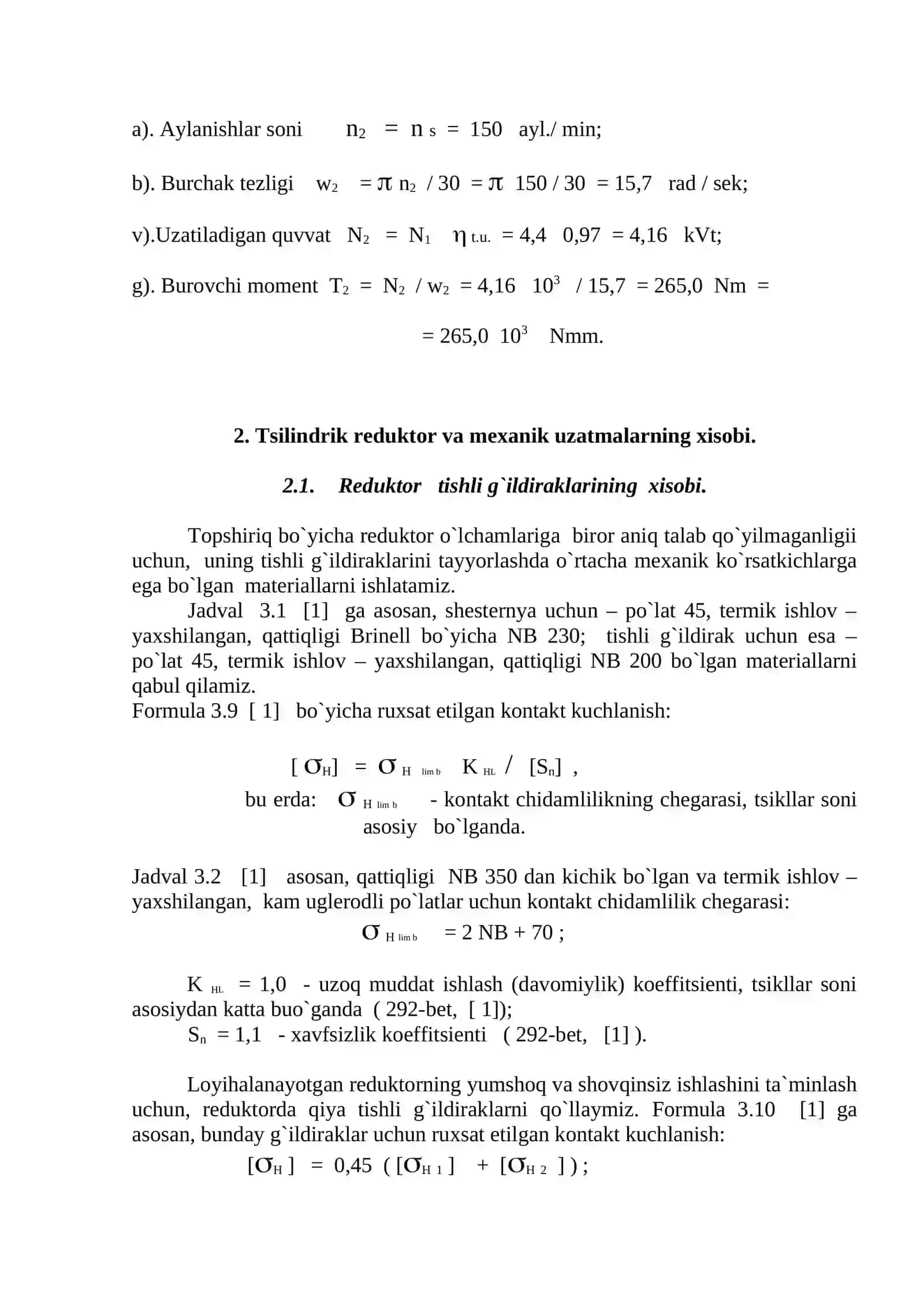 Yuritmaning kinematik sхemasi 3