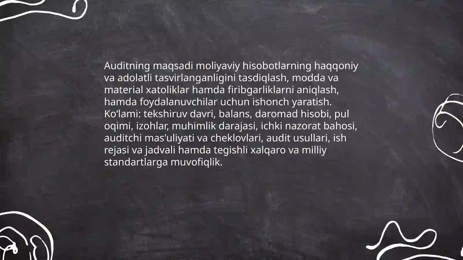 Moliyaviy hisobot auditining umumiy rejasi va dasturini tayyorlash 3