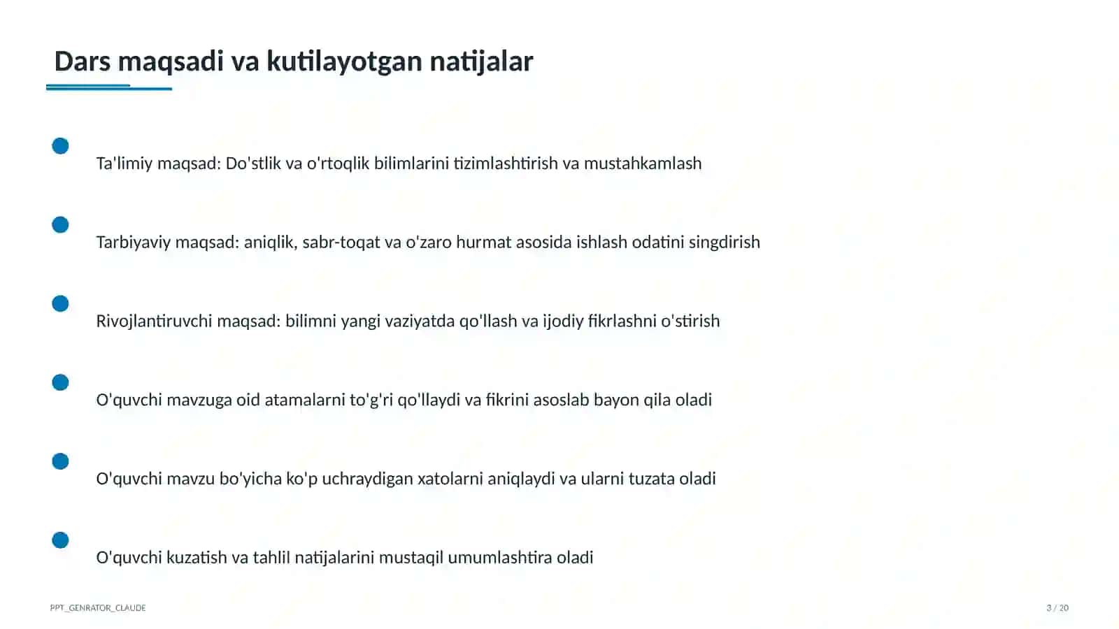 Do'stlik va o'rtoqlik (2-sinf) 3