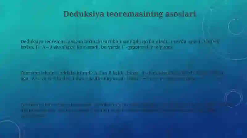 Deduksiya teoremasi 3