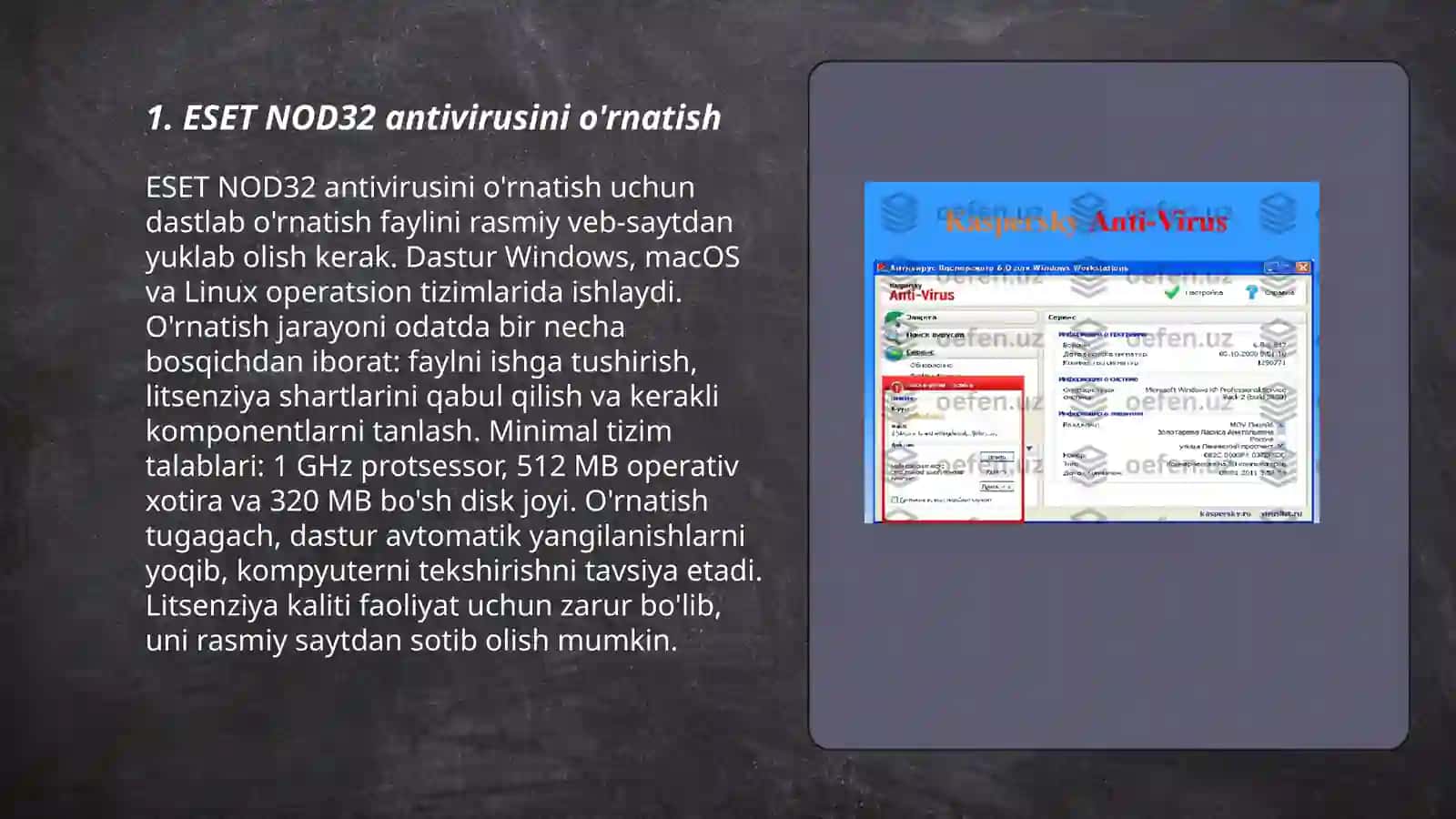 ESET NOD32 antivirus 3