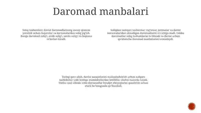 Davlat Byudjetining Muvozanatini Ta'Minlash (Balansirovka Gosudarstvennogo Byudzheta) 3