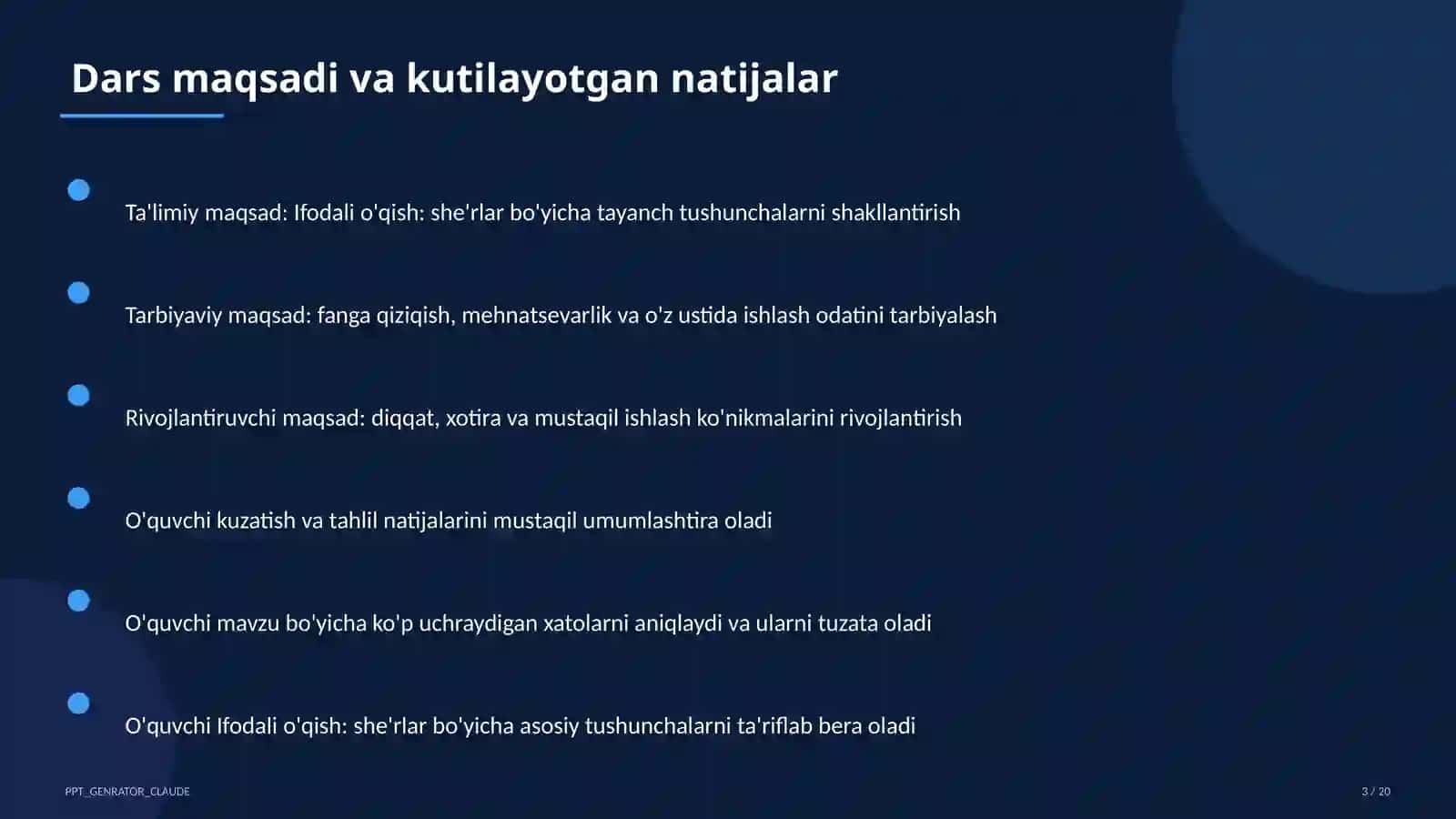 Ona tili va o'qish (1–4) — mustaqil o'rganish uchun 3