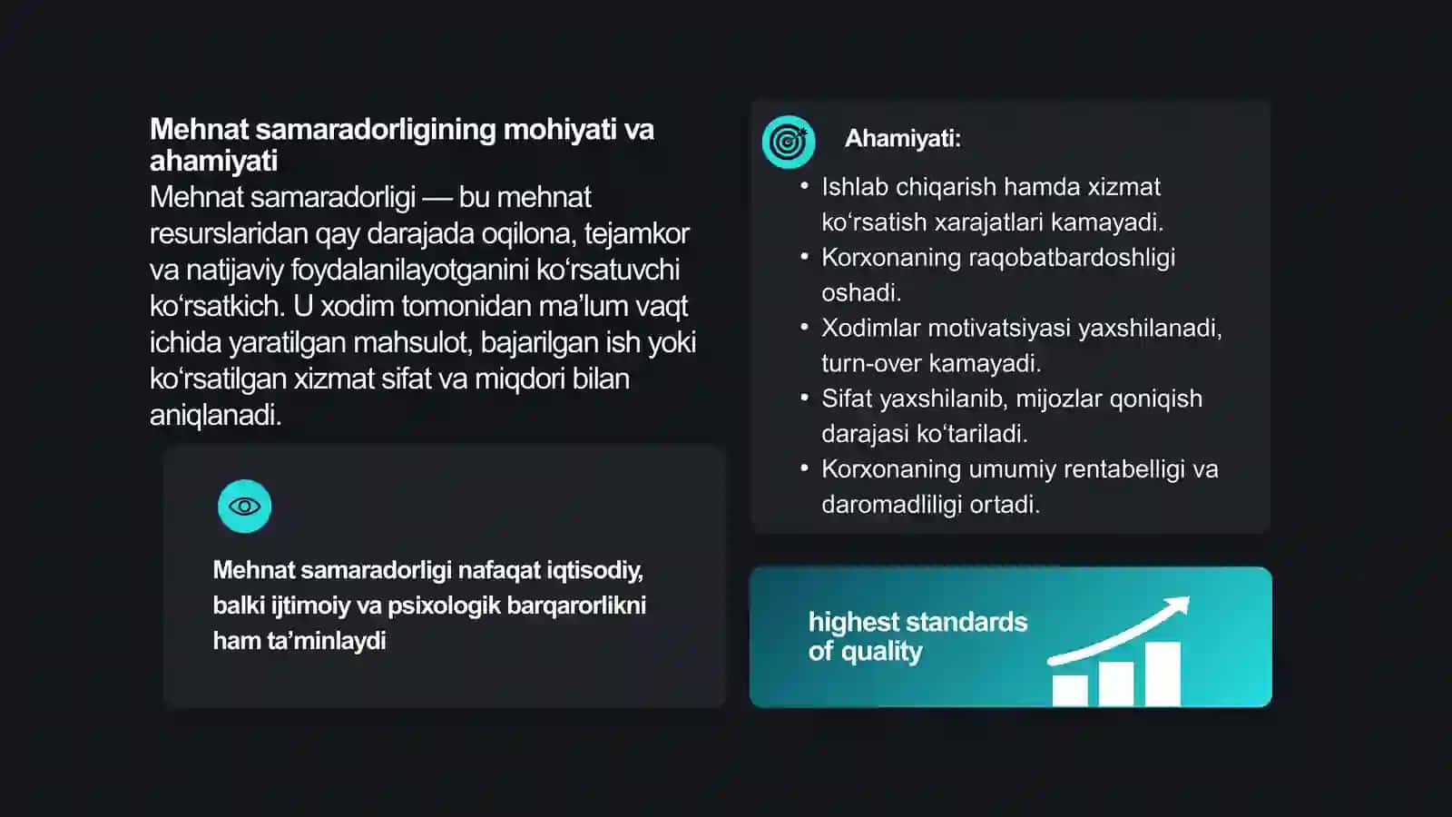 Mehnat samaradorligini oshirish strategiyalari 3