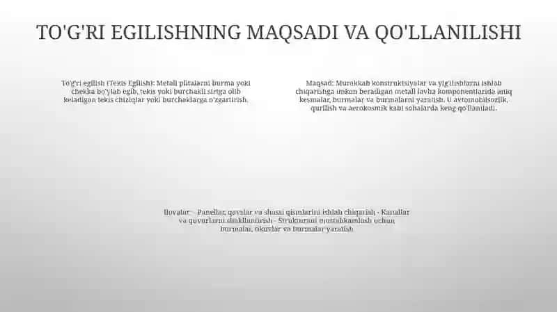 Tekis Egilish 3