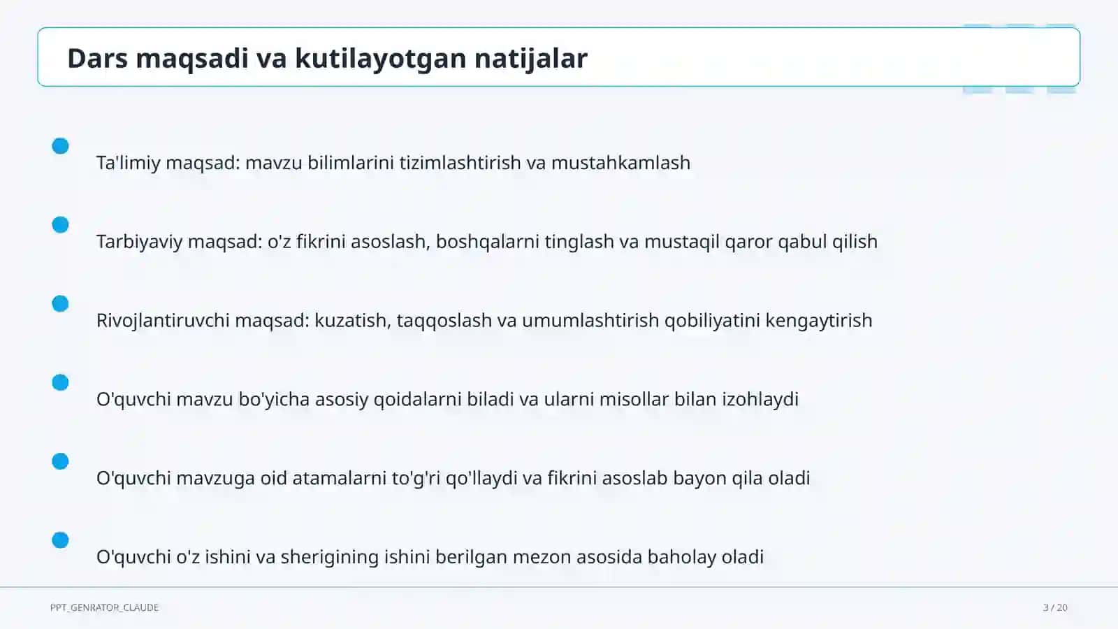 Inson huquqlari va erkinliklari (9-sinf) 3