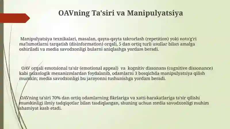 Media savodxonlik haqida tuahuncha axamiyati va zaruryati 3