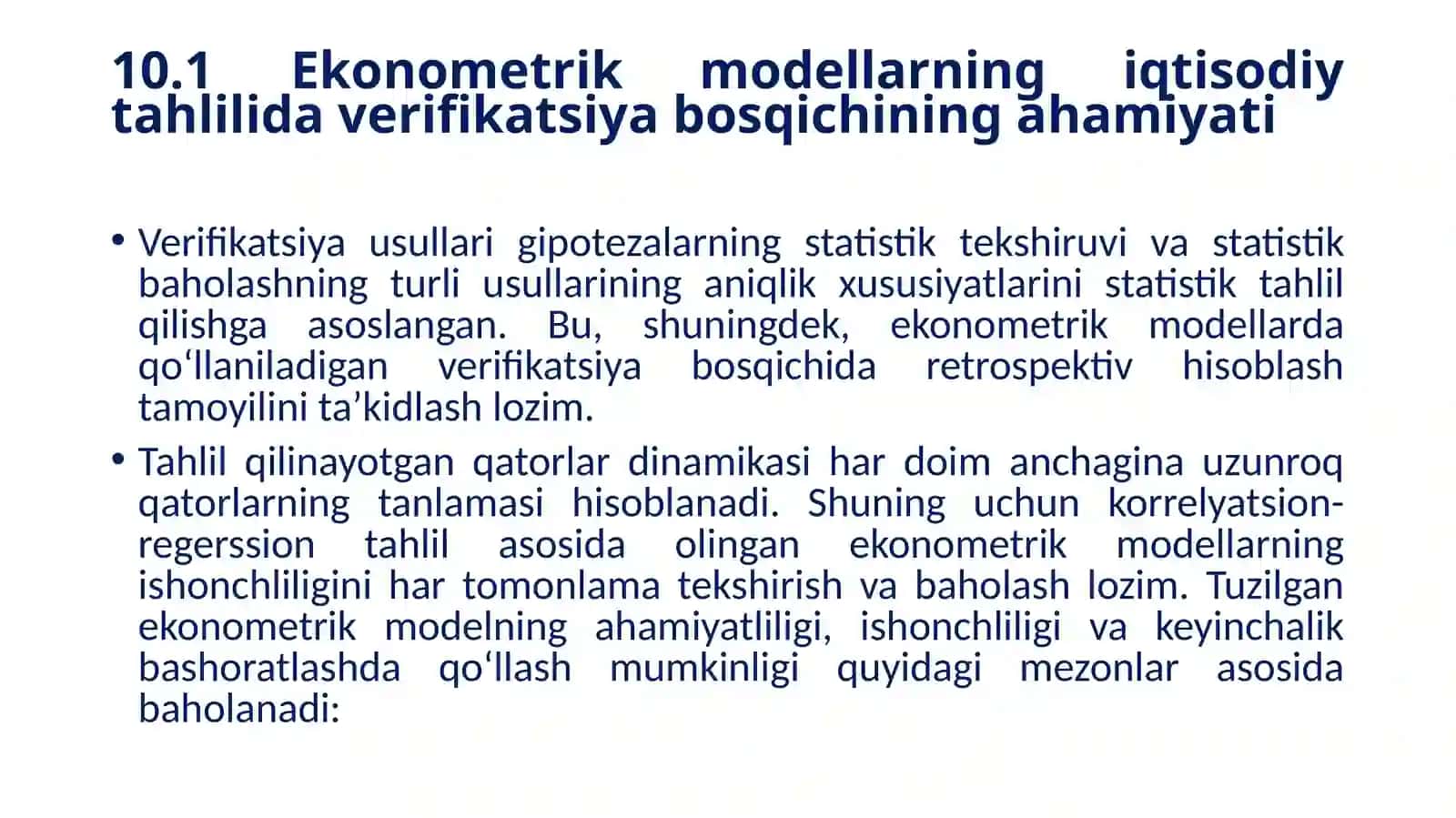 MAKROIQTISODIY PROGNOZLASHDA EKONOMETRIK USULLARDAN FOYDALANISH 3
