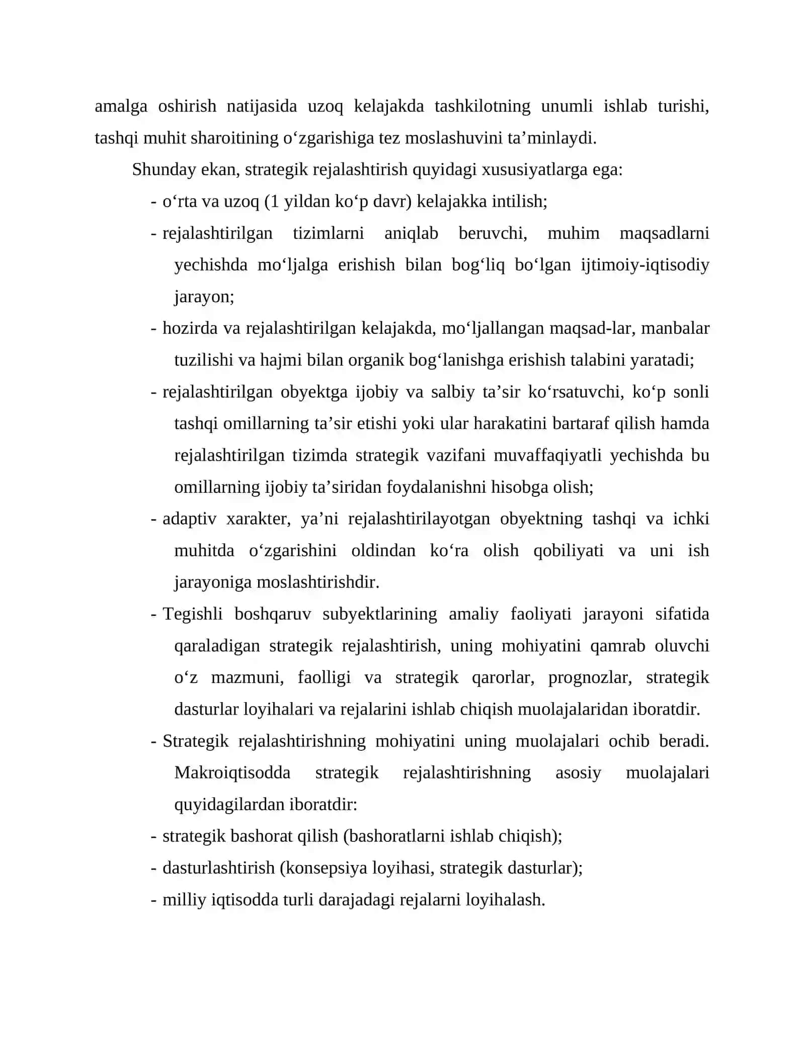 Strategik rejalashtirish subyektlari tomonidan qaror qabul qilishda qo‘llaniladigan usullar 3