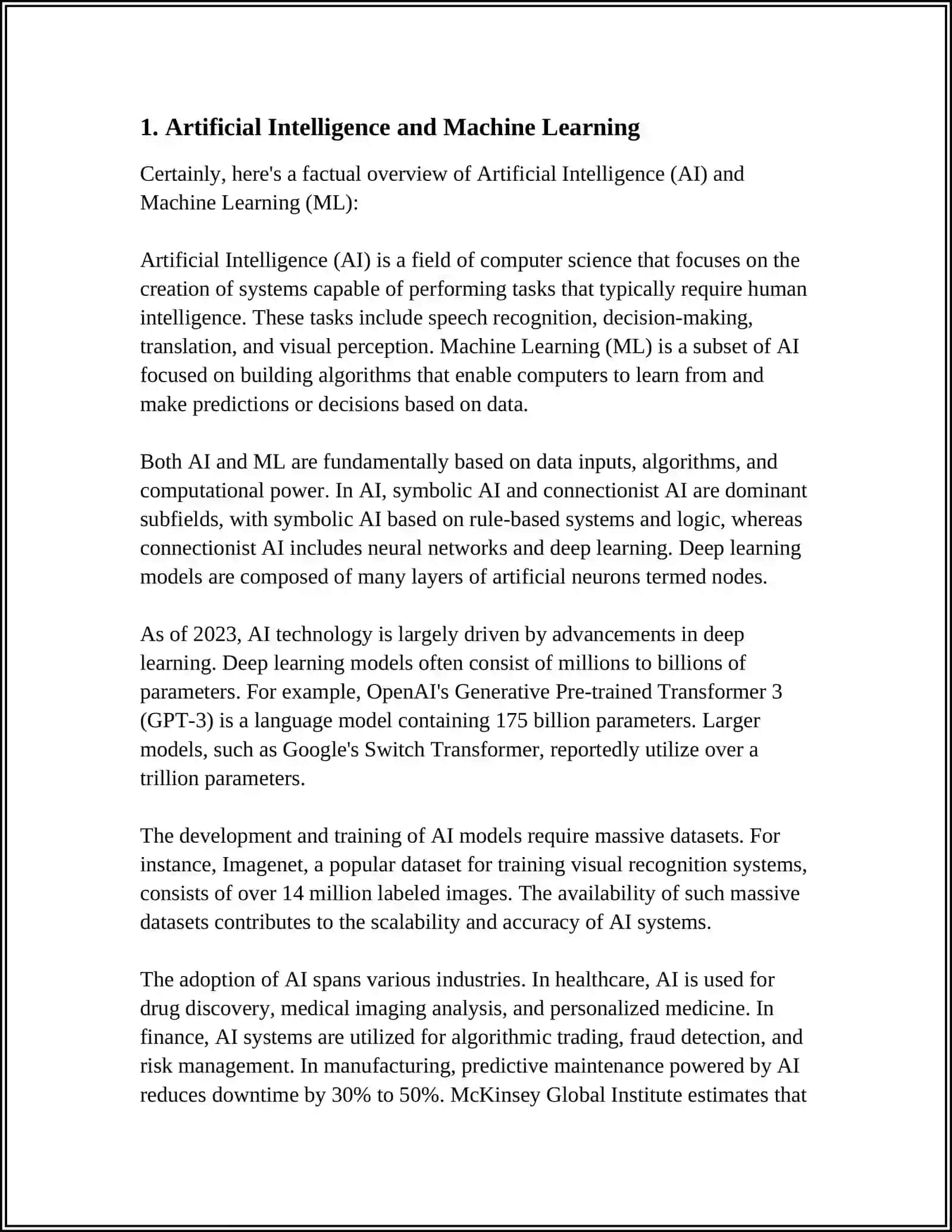 Artificial Intelligence and Machine Learning 3
