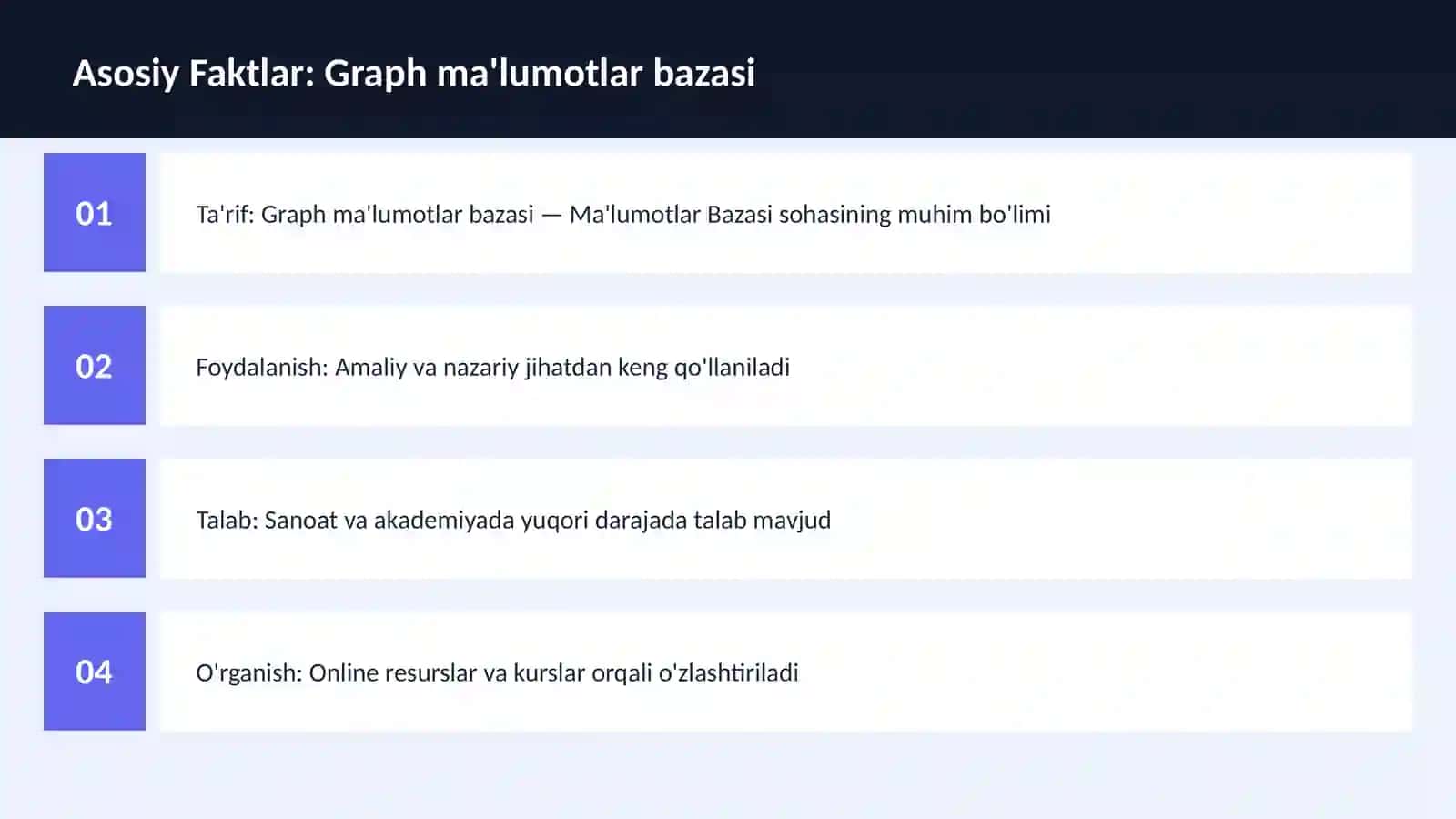 Graph ma'lumotlar bazasi 3