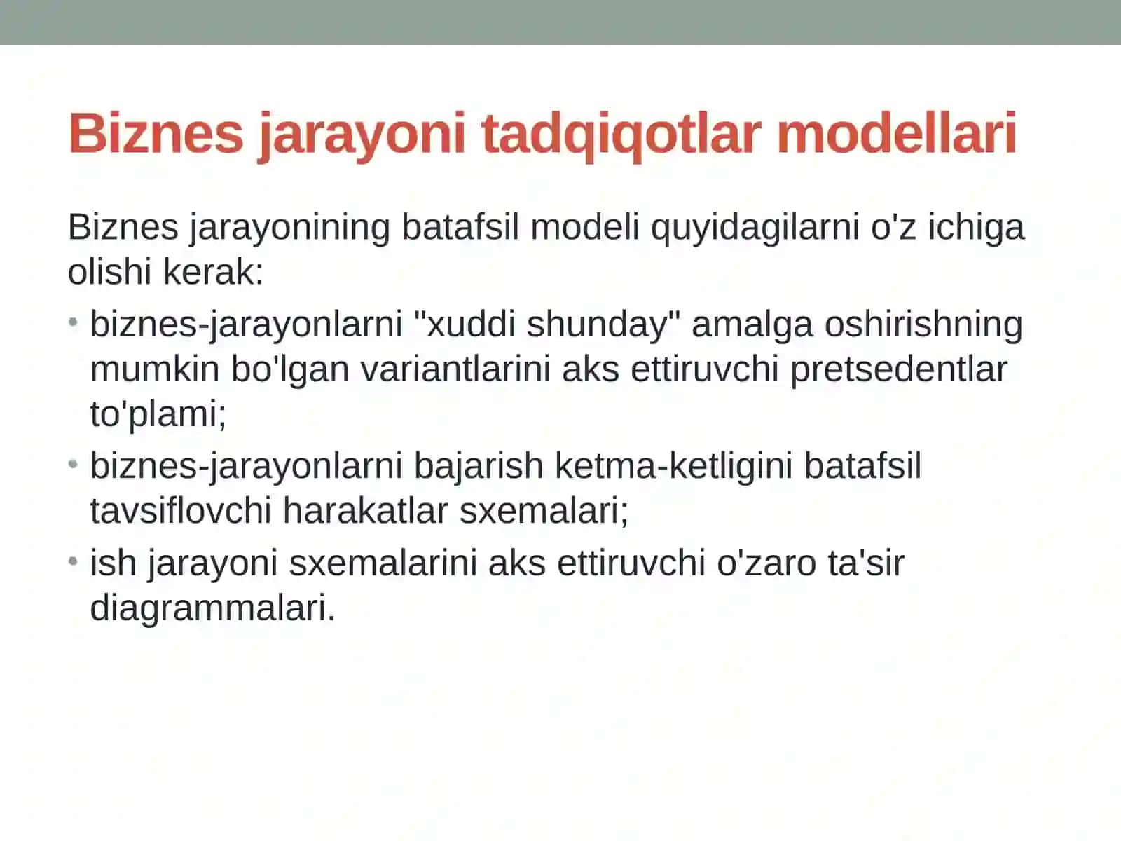 Biznesjarayonlarnimodellashtirish 3