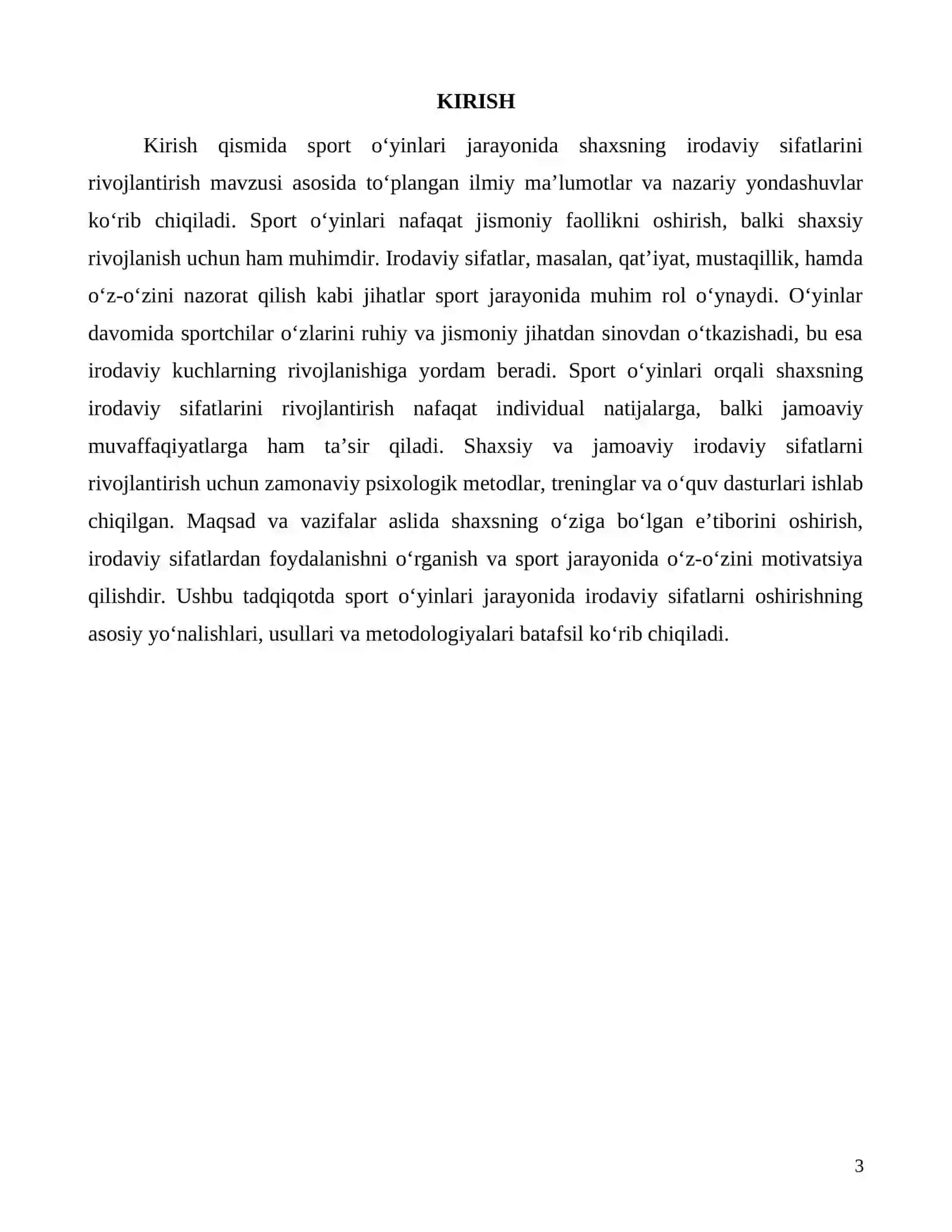 Sport o‘ylarida shaxsning irodaviy sifatlarini rivojlantirishning ahamiyati 3