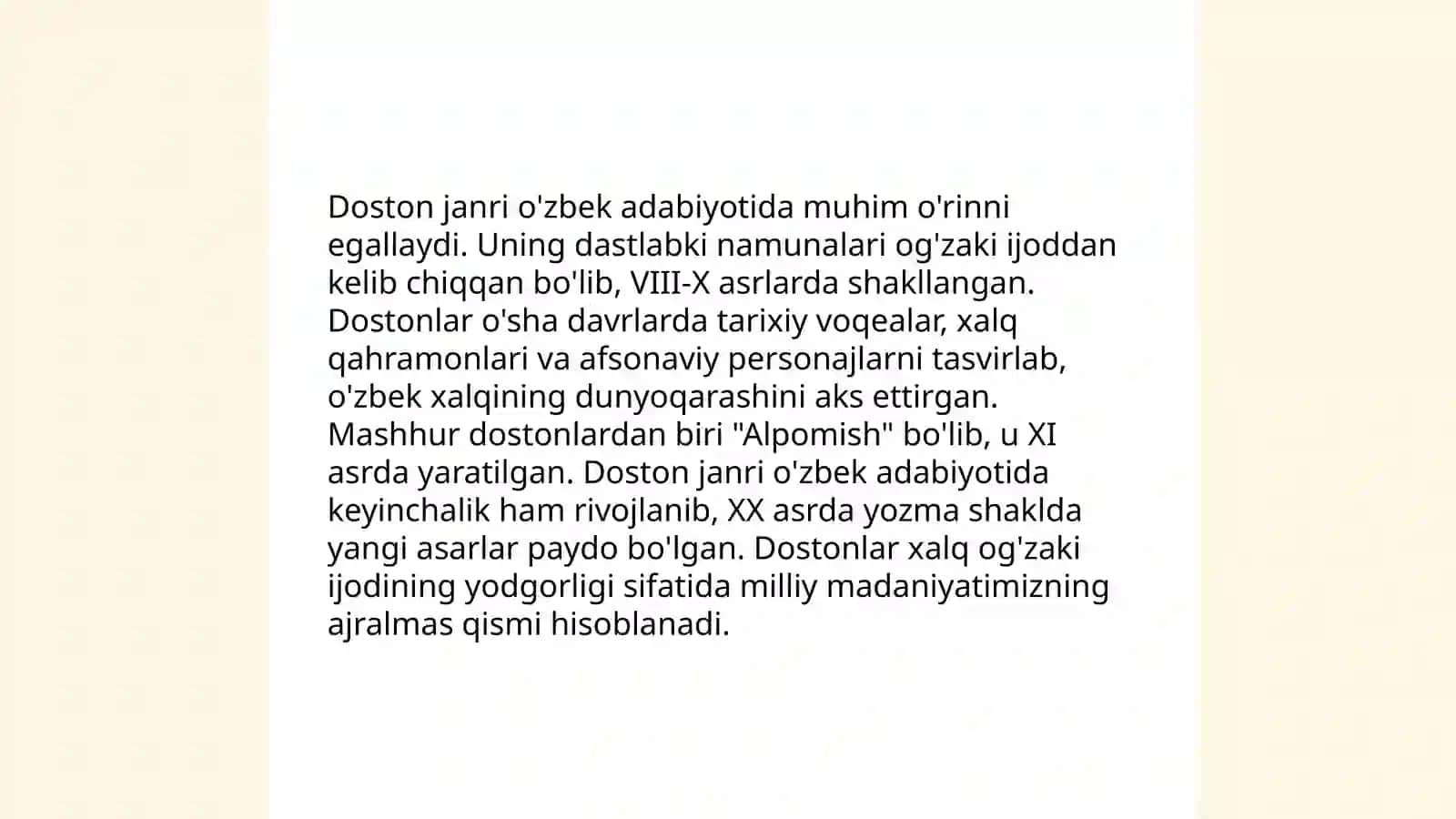 Doston janri va uning ijro xusussiyati 3