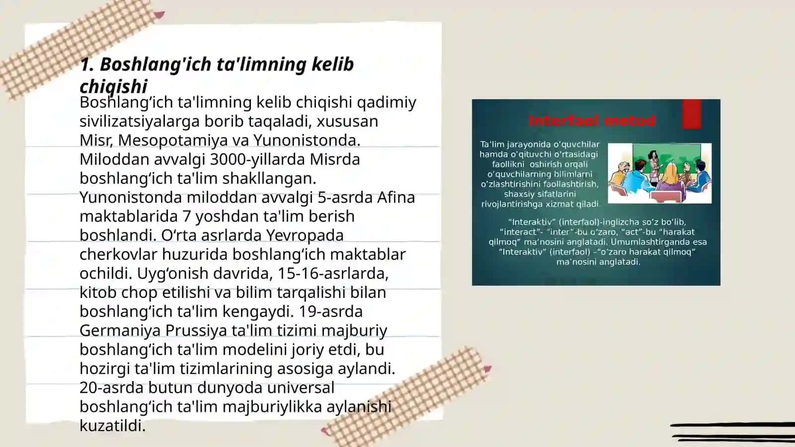 Boshlang'ich ta'lim pedagogikasi fani tarixining asosiy bosqichlari 3