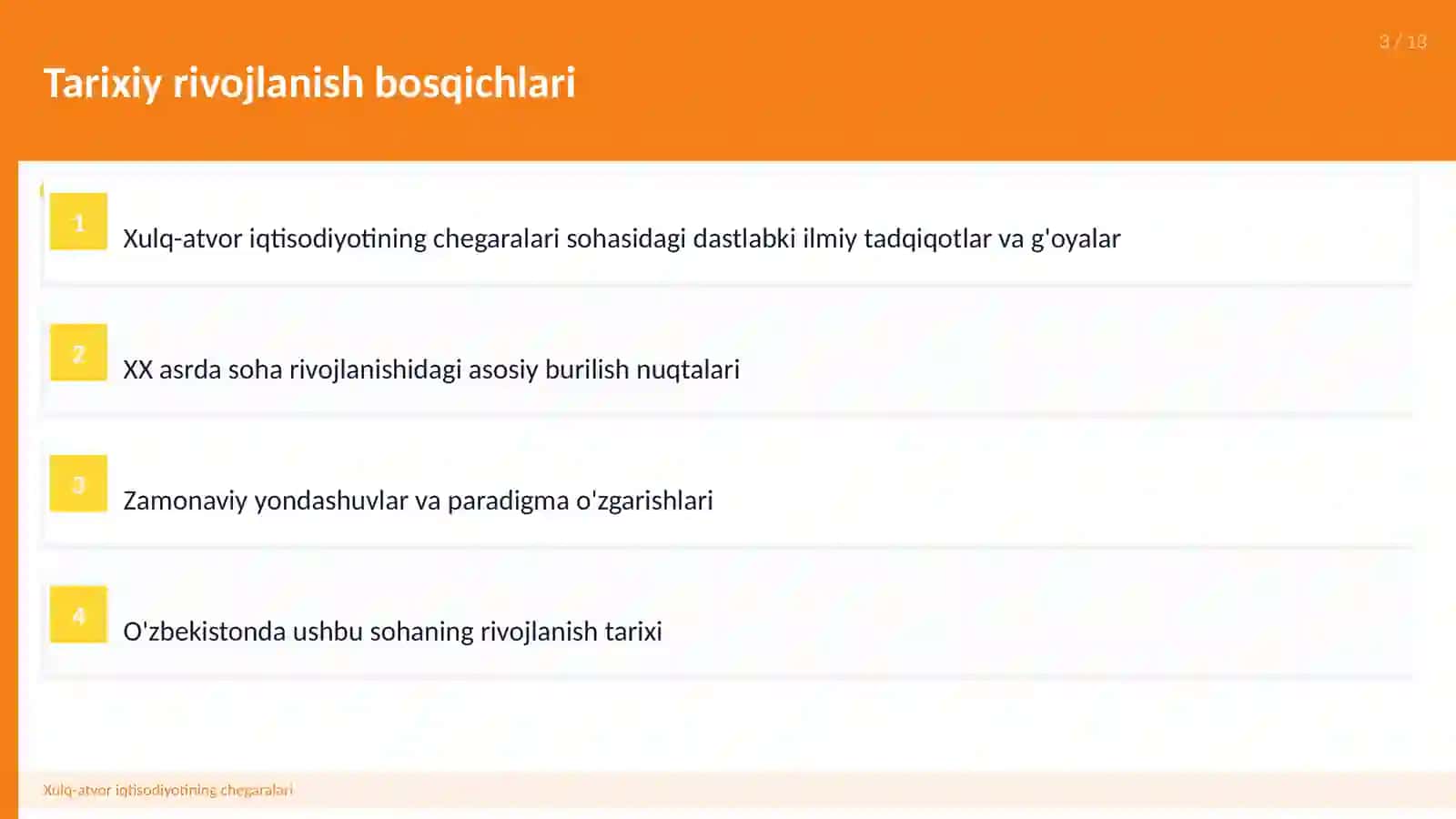 Xulq-atvor iqtisodiyotining chegaralari 3