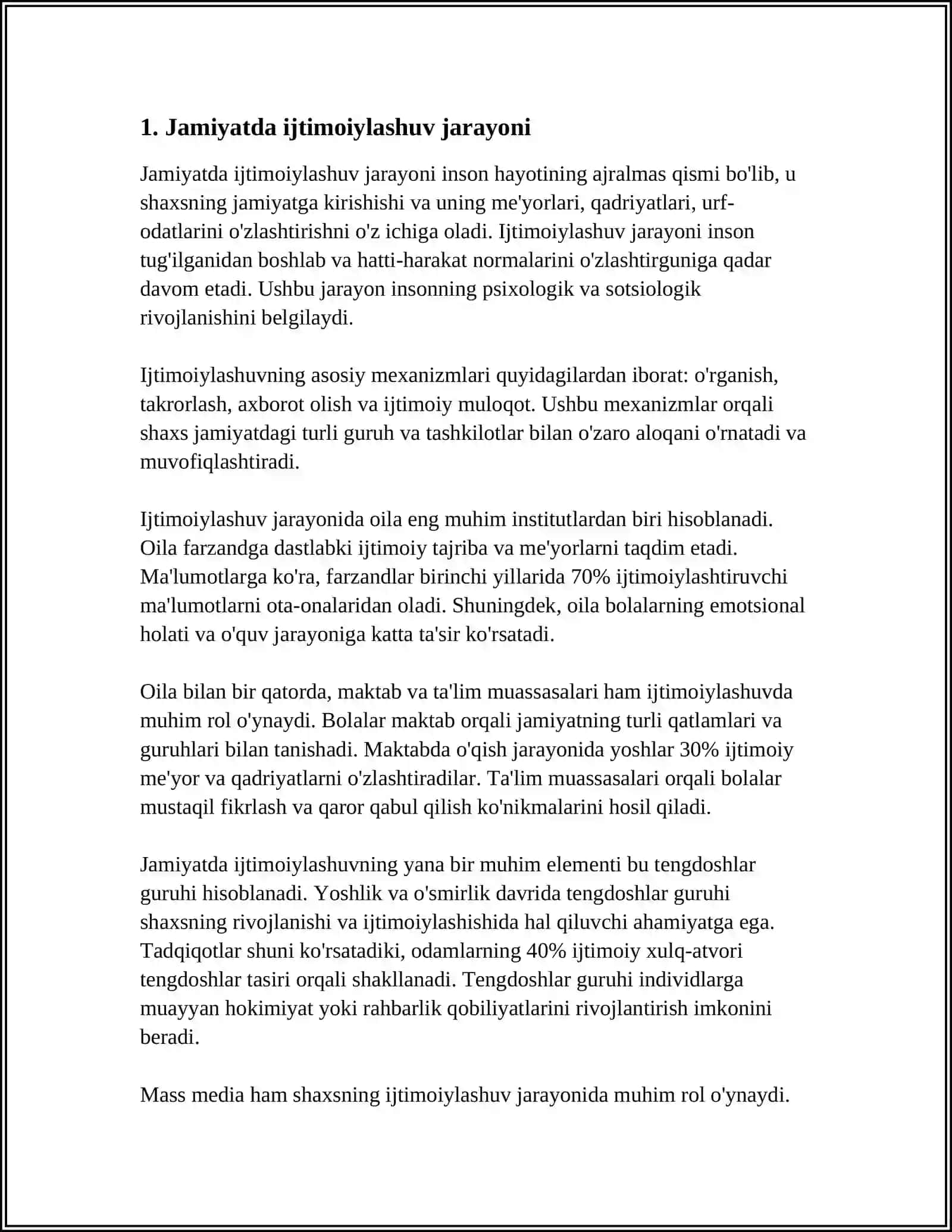 IJTIMOIYLASHTIRISHNING OMILLARI VA MEXANIZMLAR 3