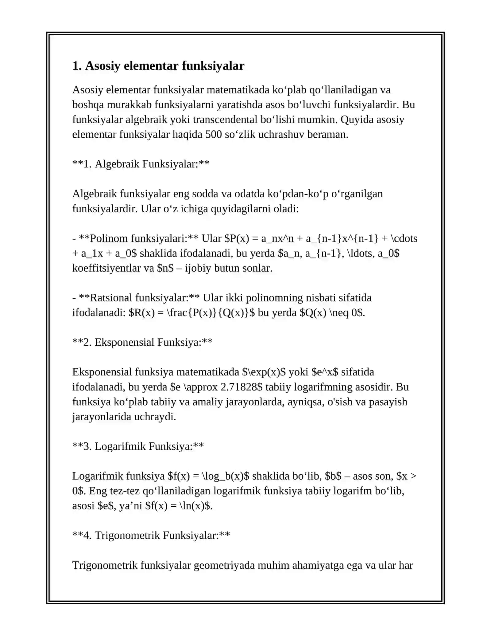 ELЕMЕNTAR FUNKTSIYALAR. 3
