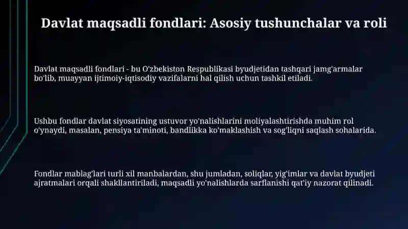 Davlat maqsadli fondlari 3