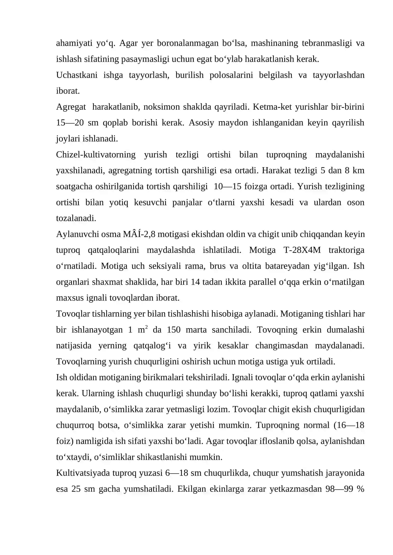 Qator oraliqqa ishlov beruvchi kultivator-oziqlantirgichlar 3