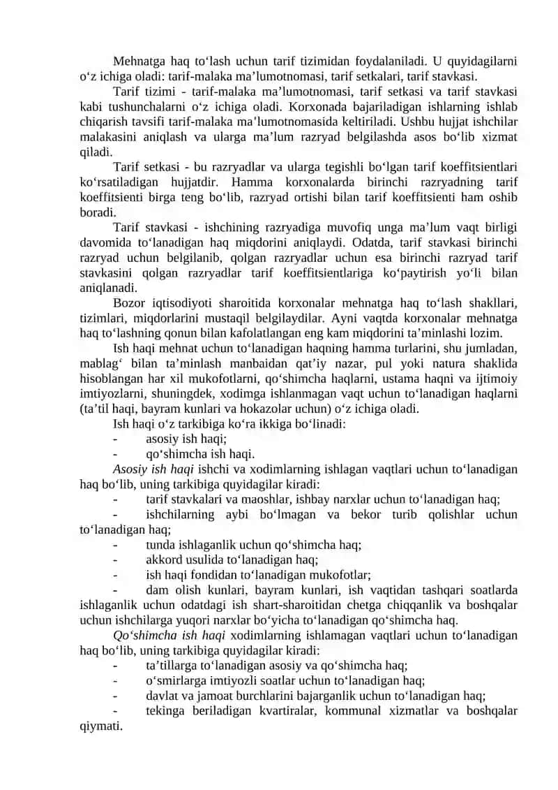MEHNAT VA UNGA HAQ TO‘LASHNI HISOBGA OLISH 3