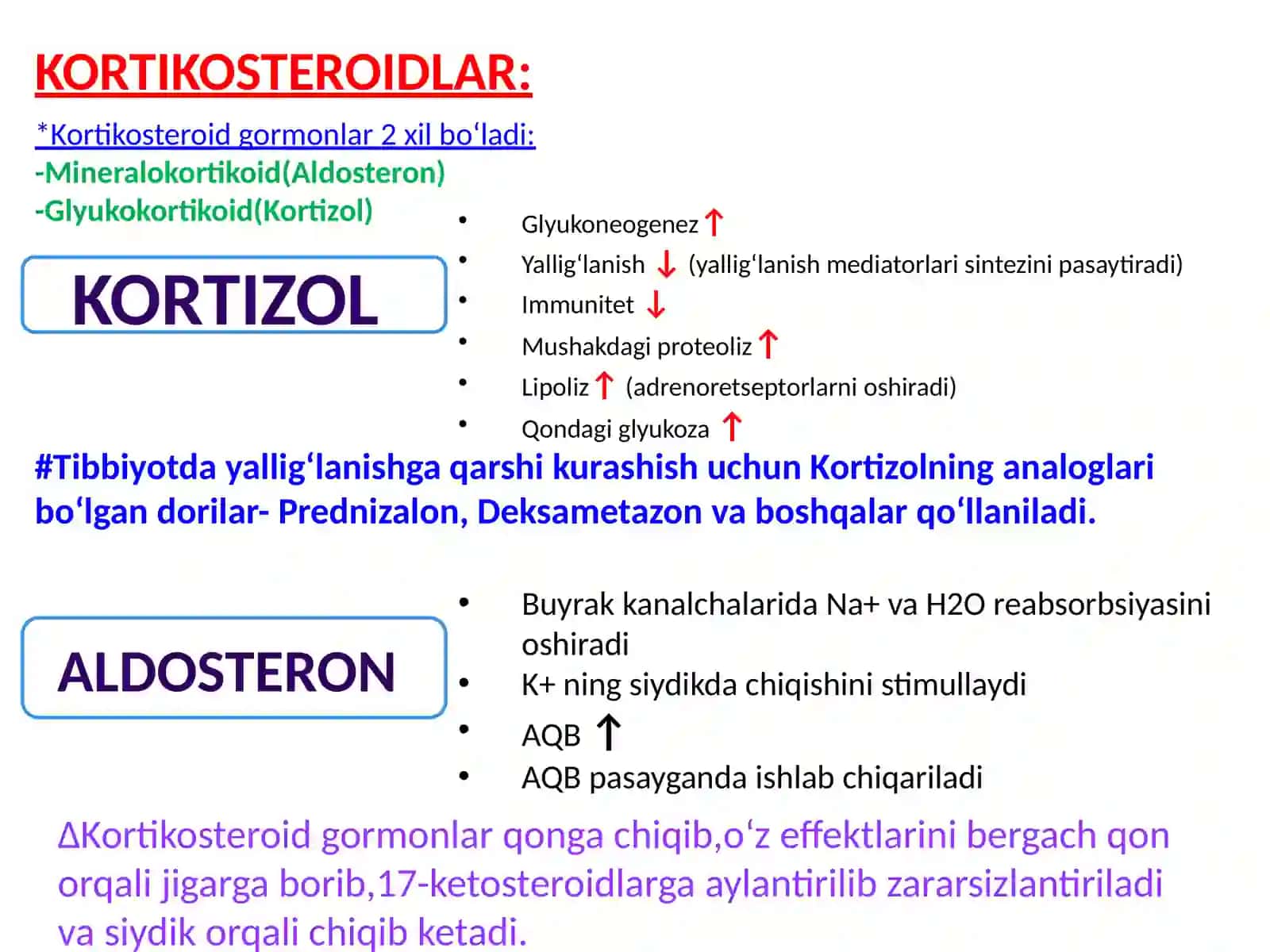 ENDOKRIN SISTEMASI BIOKIMYOSI-2: STEROID VA TIREOID GORMONLAR 3