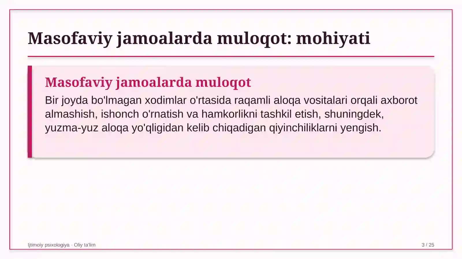 Dori vositalari ulgurji savdosida masofaviy jamoalarda muloqot 3