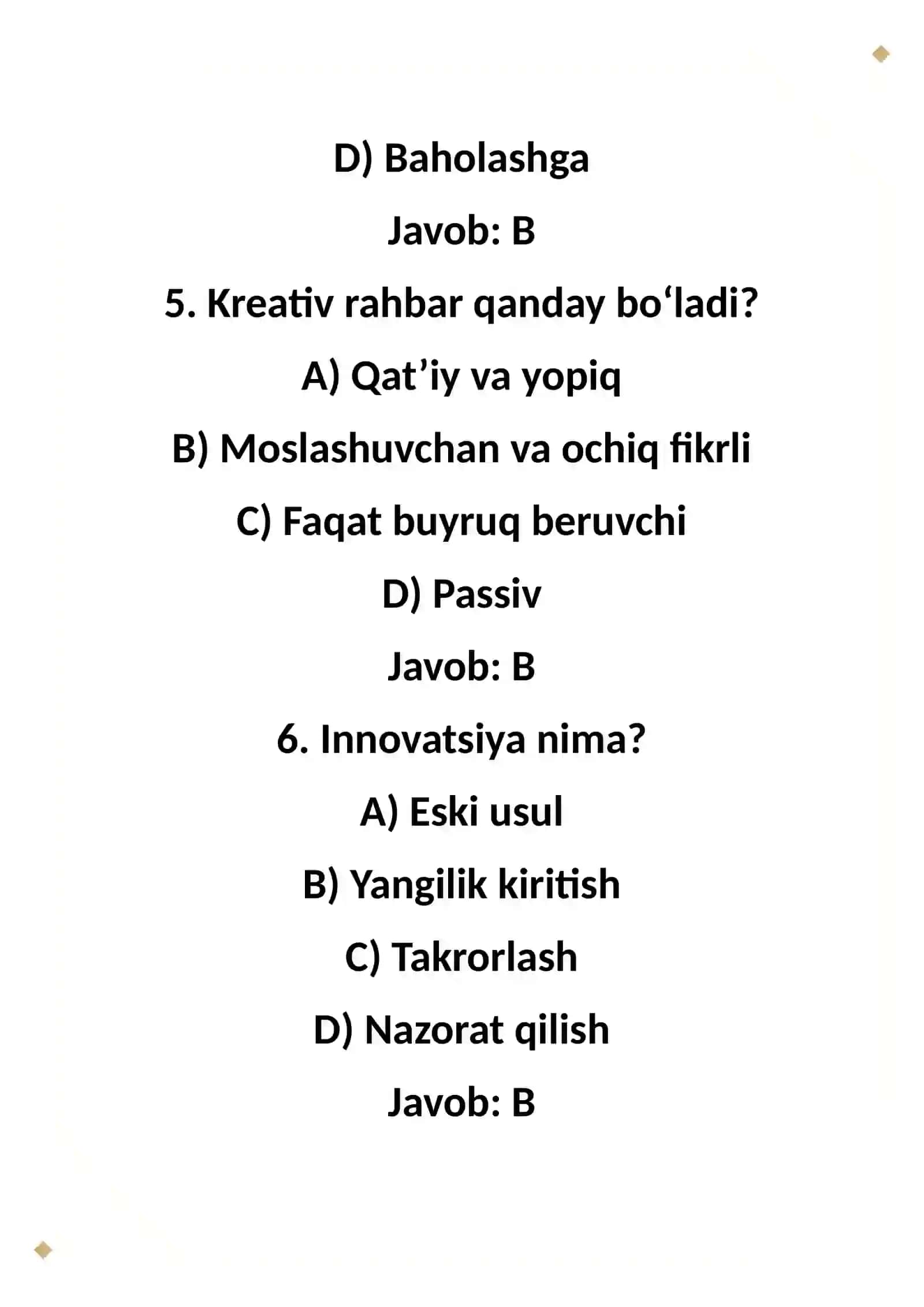 Bulajak raxbarning kryativ malakasini oshirish texnalogyasi 3