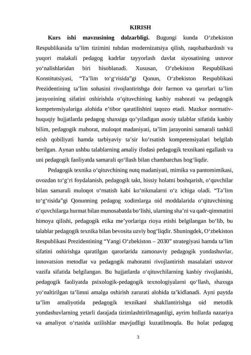 Pedagogik texnikani shakllantirish metodikasi nazariya va amaliyot 3