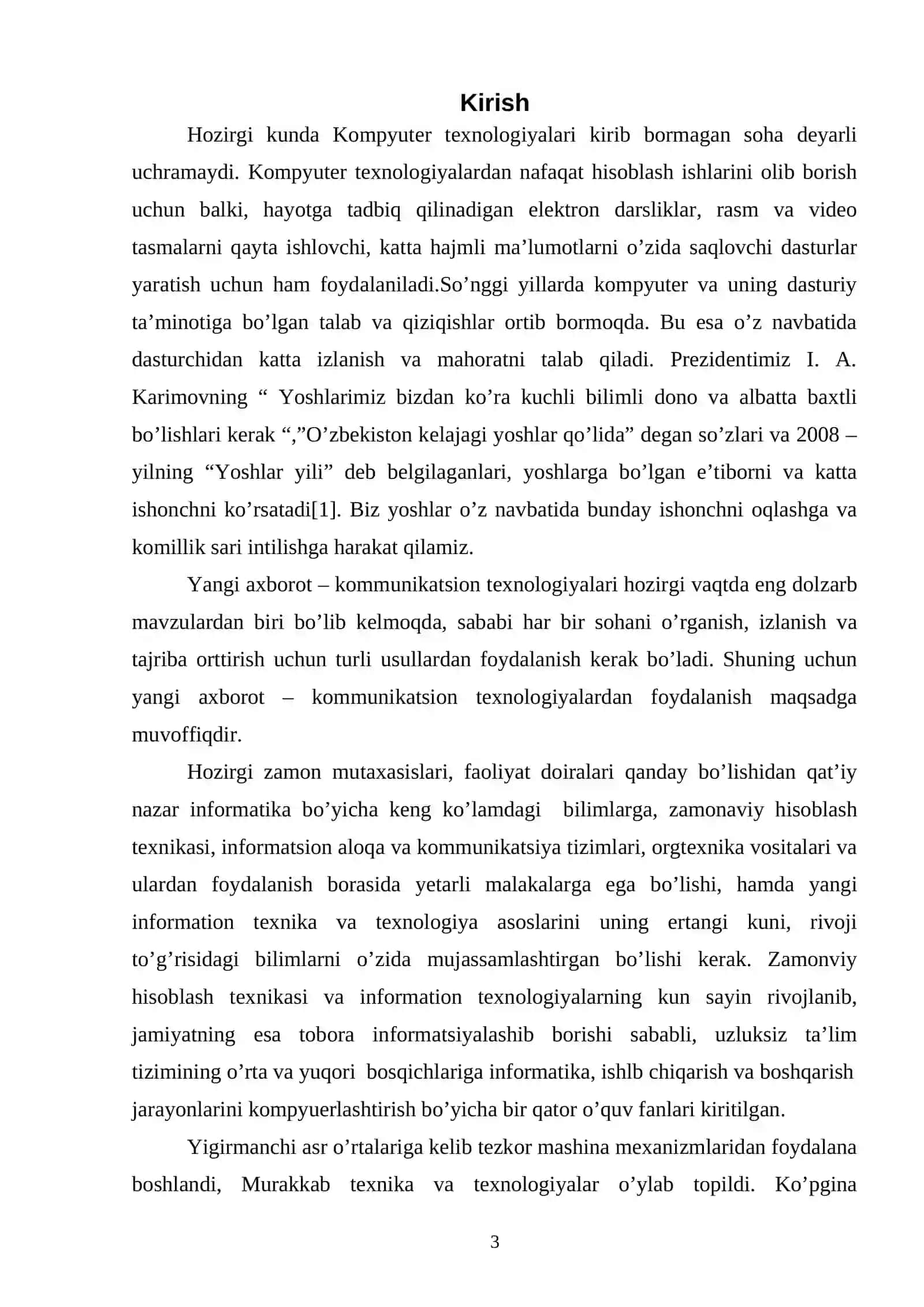 Matn muharriri va multimediya dasturlar to'plami 3