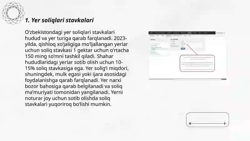 Yer qa'ridan foydalanuvchilar uchun soliqlar 3