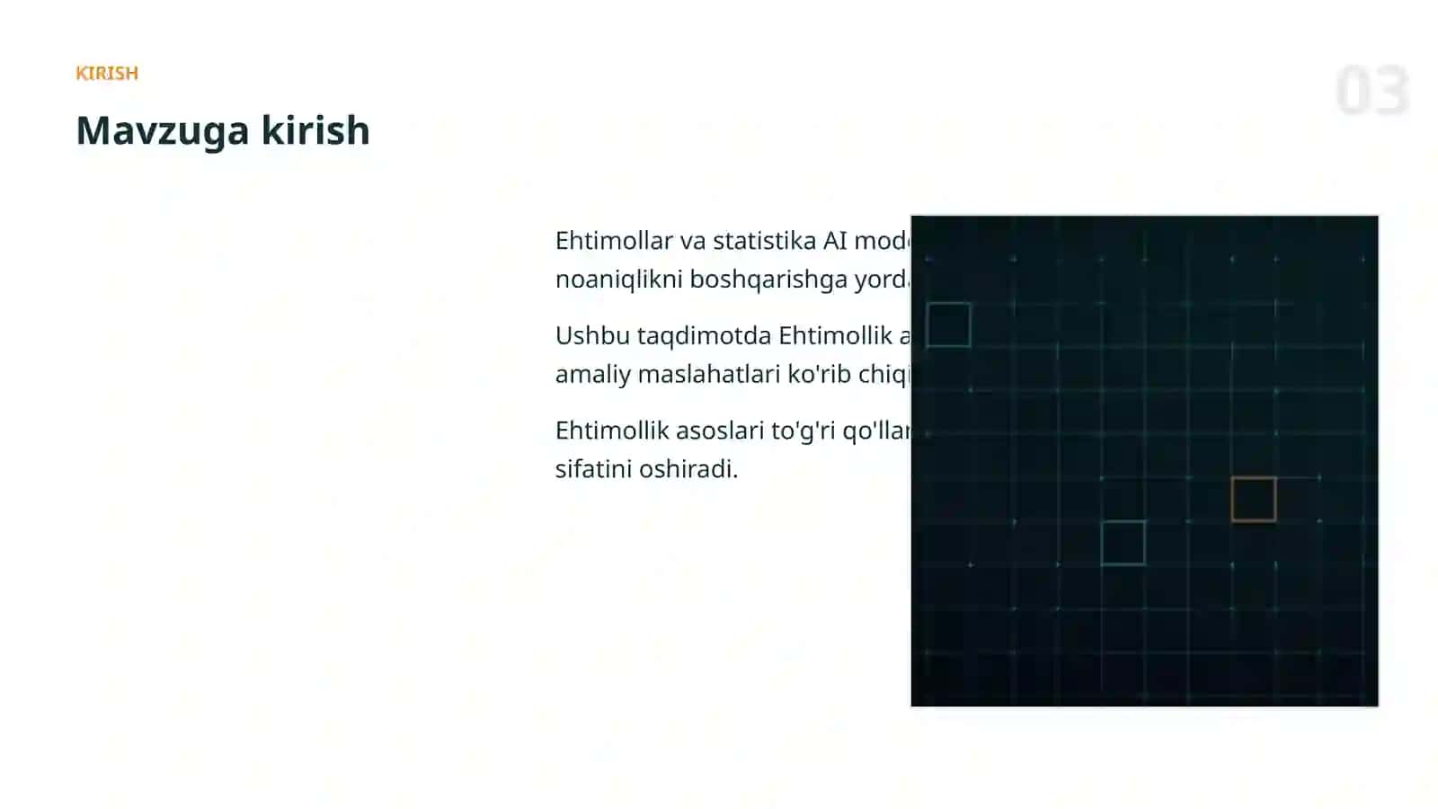 Ehtimollar va statistika 3