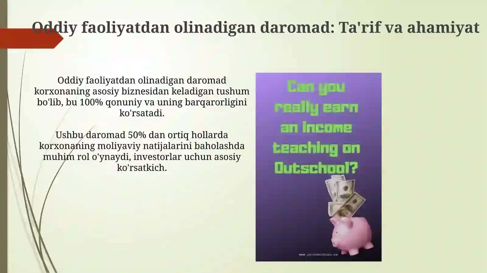 Oddiy faoliyatdan olinadigan daromad 3