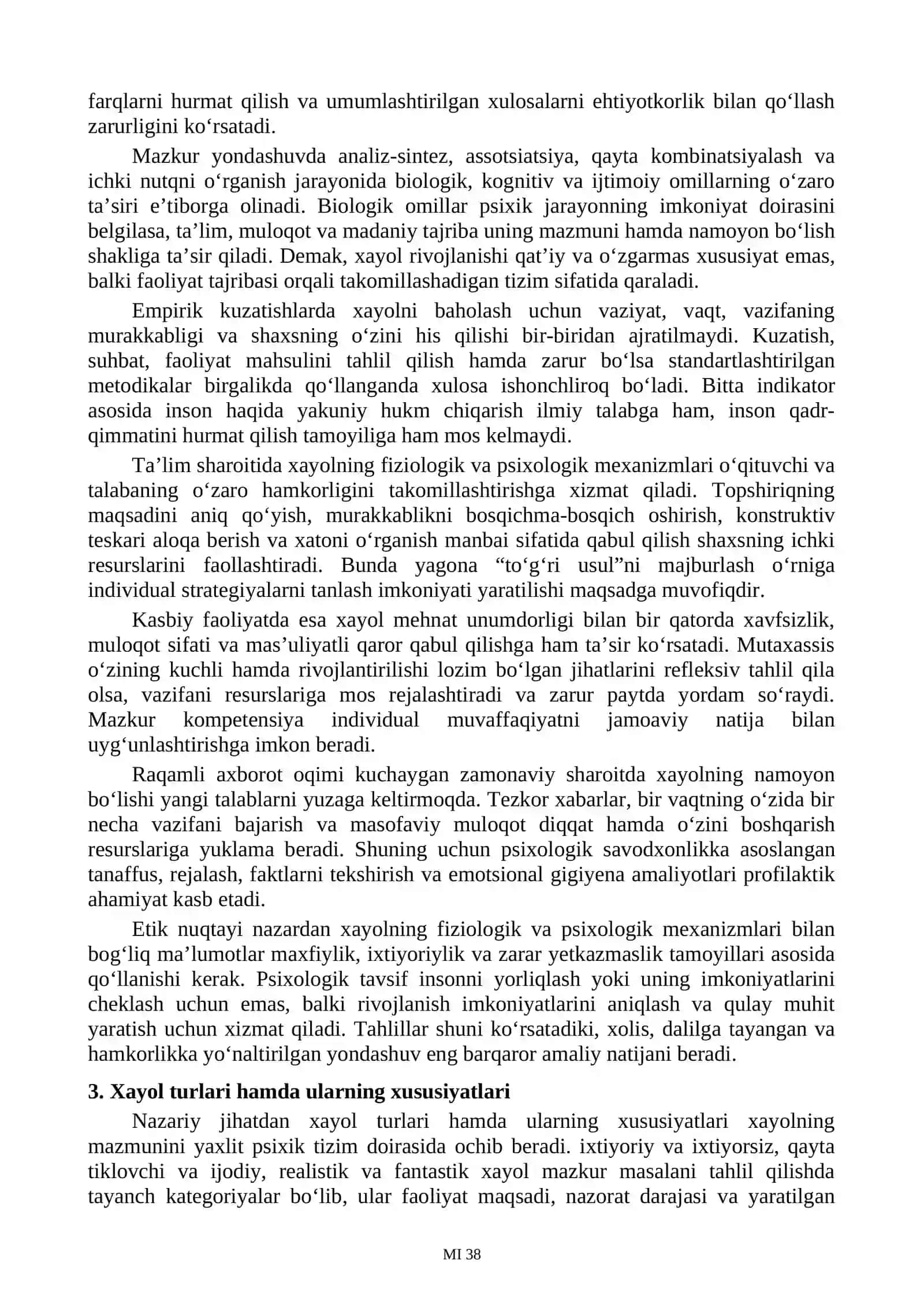 Xayolning Bilish Jarayonlari 3