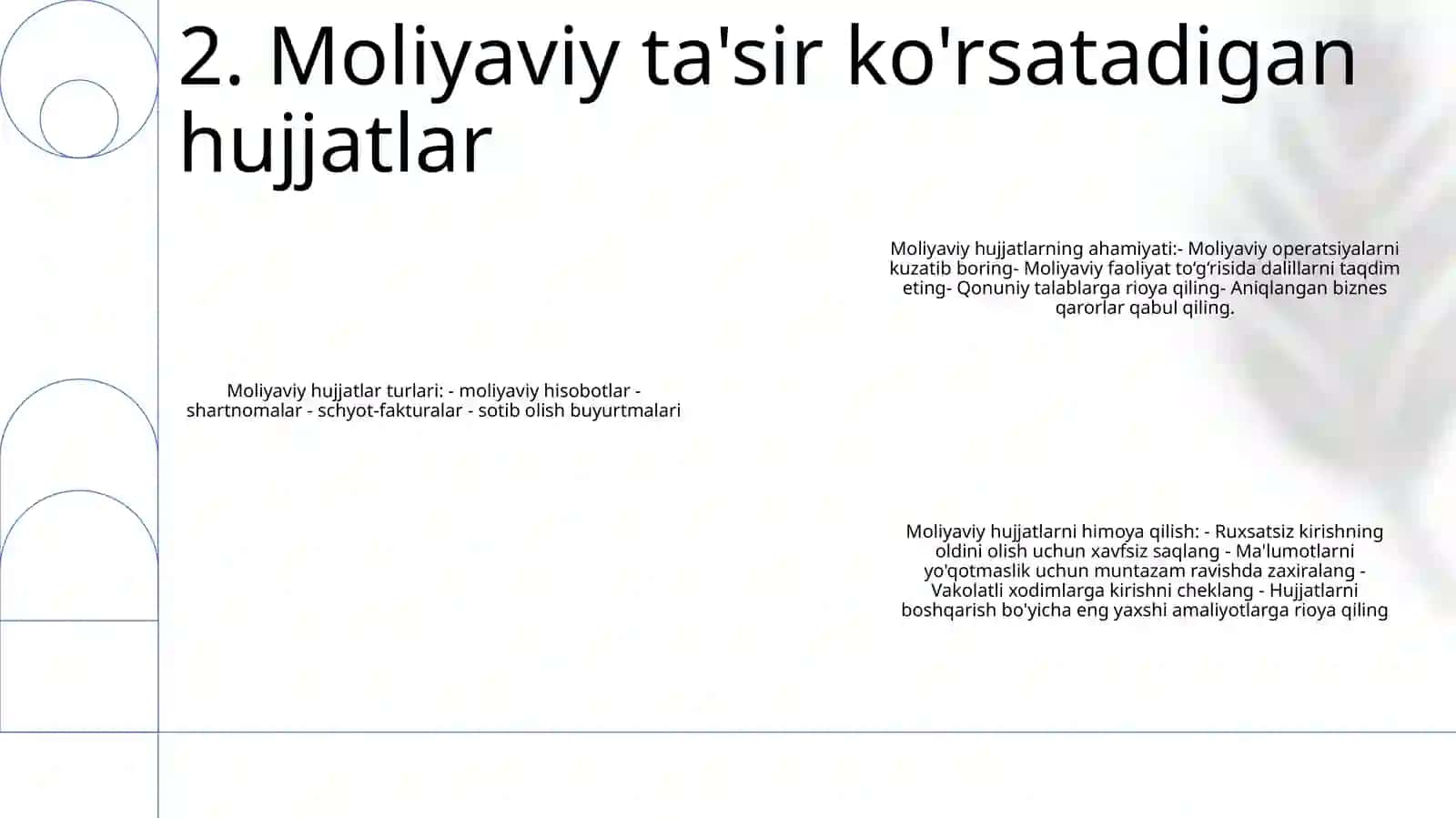 Umumiy Hujjatlar Haqida Taqdimot 3