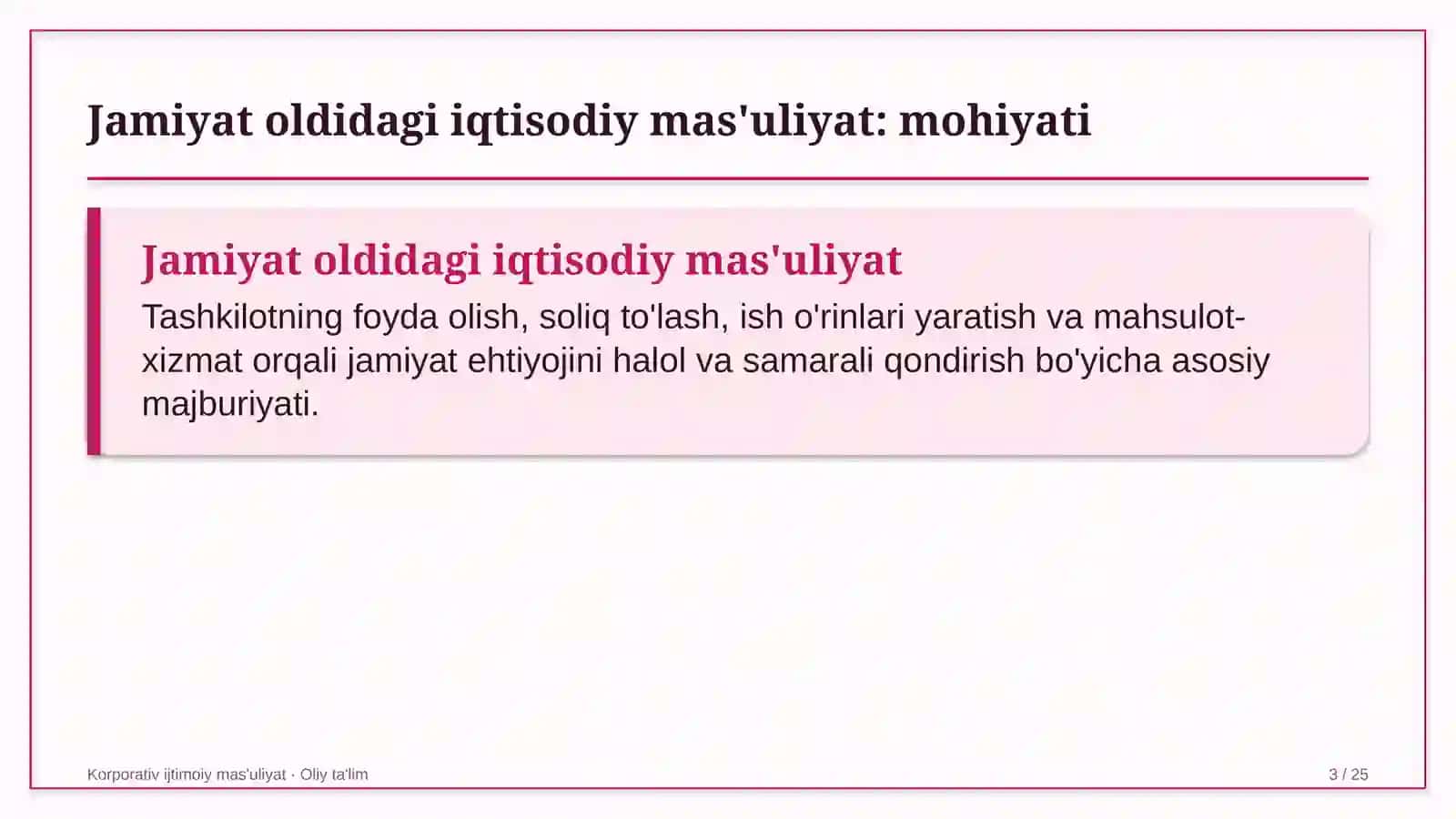 Faktoring kompaniyalarida jamiyat oldidagi iqtisodiy mas'uliyatni amalga oshirish 3