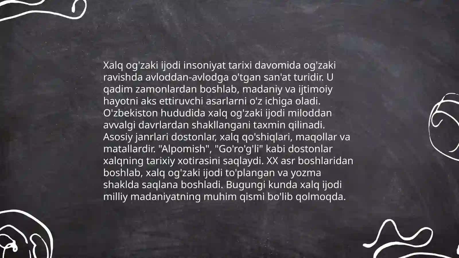 Xalq og'zaki ijodi so'z san'ati sifatida 3