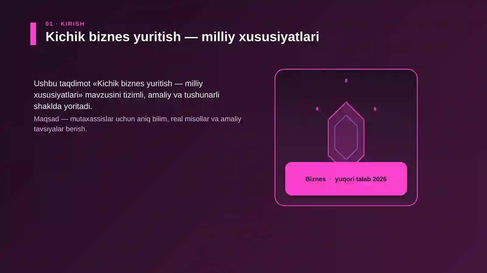 Kichik biznes yuritish — milliy xususiyatlari 3