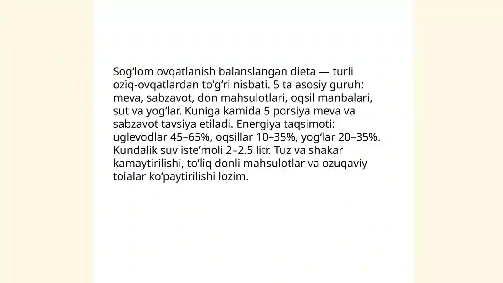 Sogʻligimiz – boyligimiz 3
