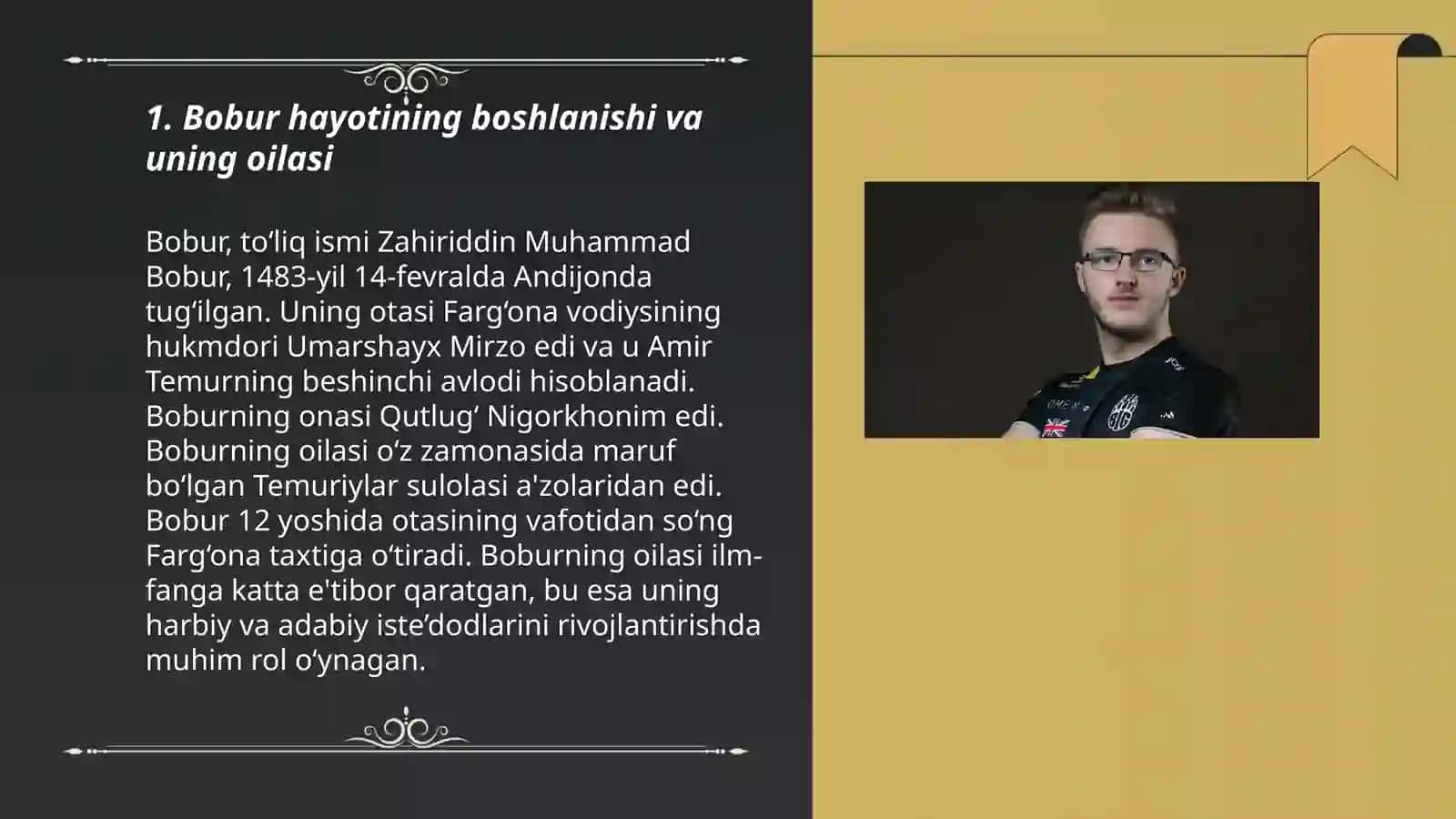 Bobur hayoti va ijodi va ruboiylari 3