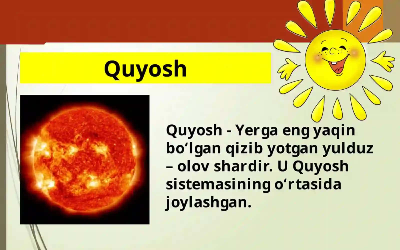 QUYOSH, OY VA YULDUZLAR 3