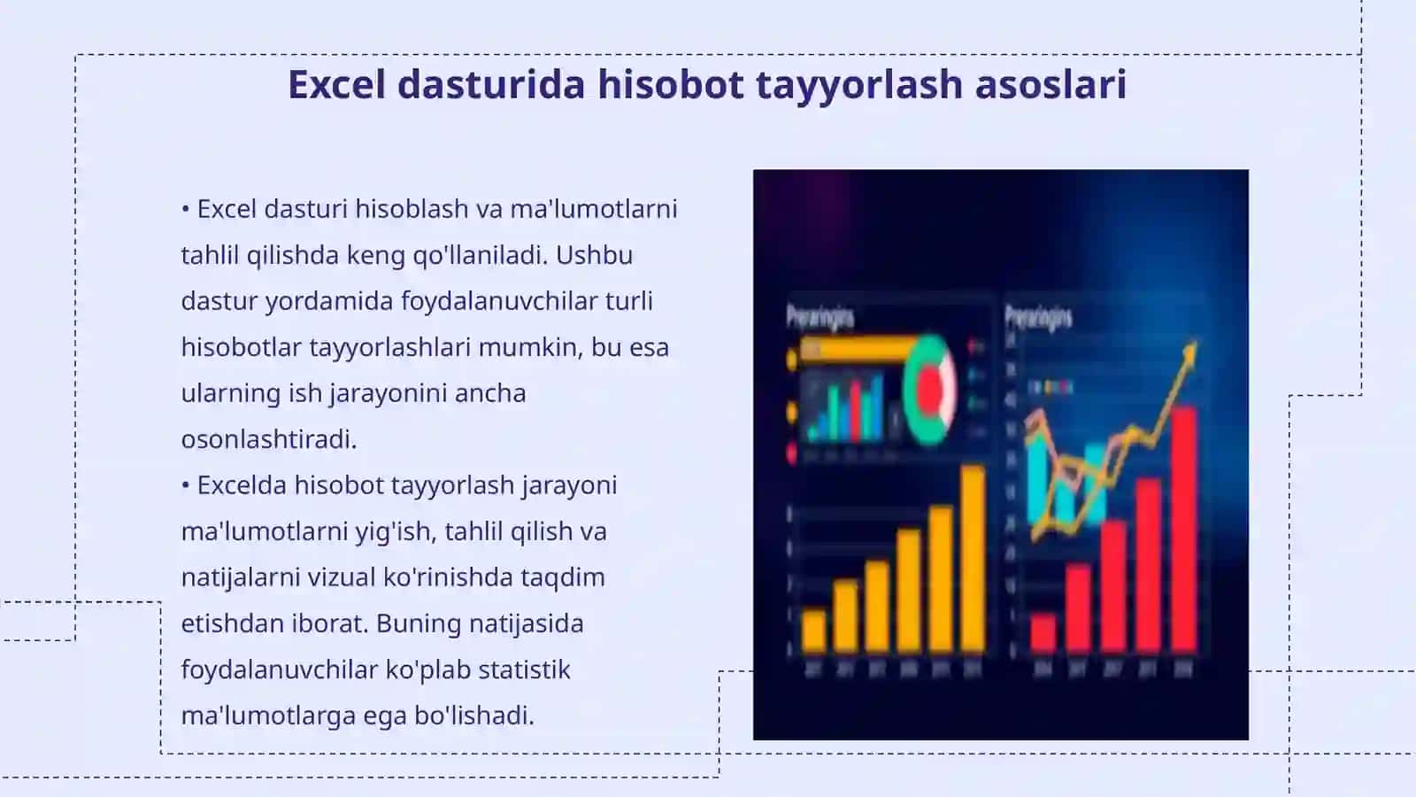 Excel dasturida hisobot tayyorlash 3